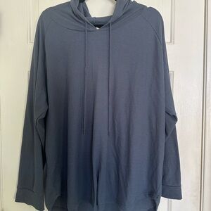Women's Cozy Blue Waffle knit Hoodie Sz 2X